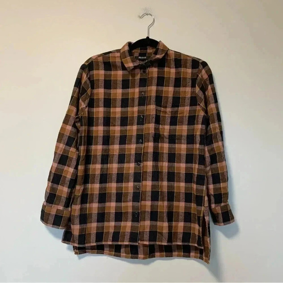 Madewell checkered  plaid button down shirt - Picture 1 of 4